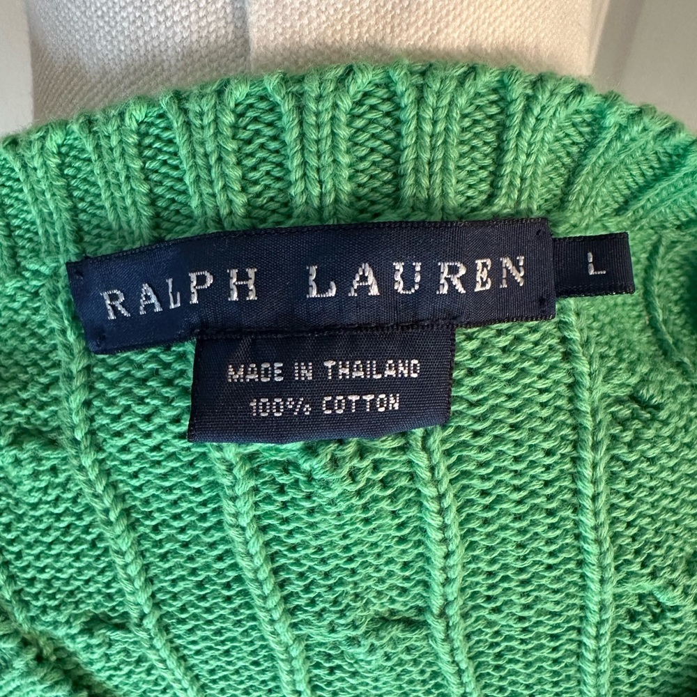 Ralph Lauren Cable Knit Crew neck Sweater - Picture 6 of 6